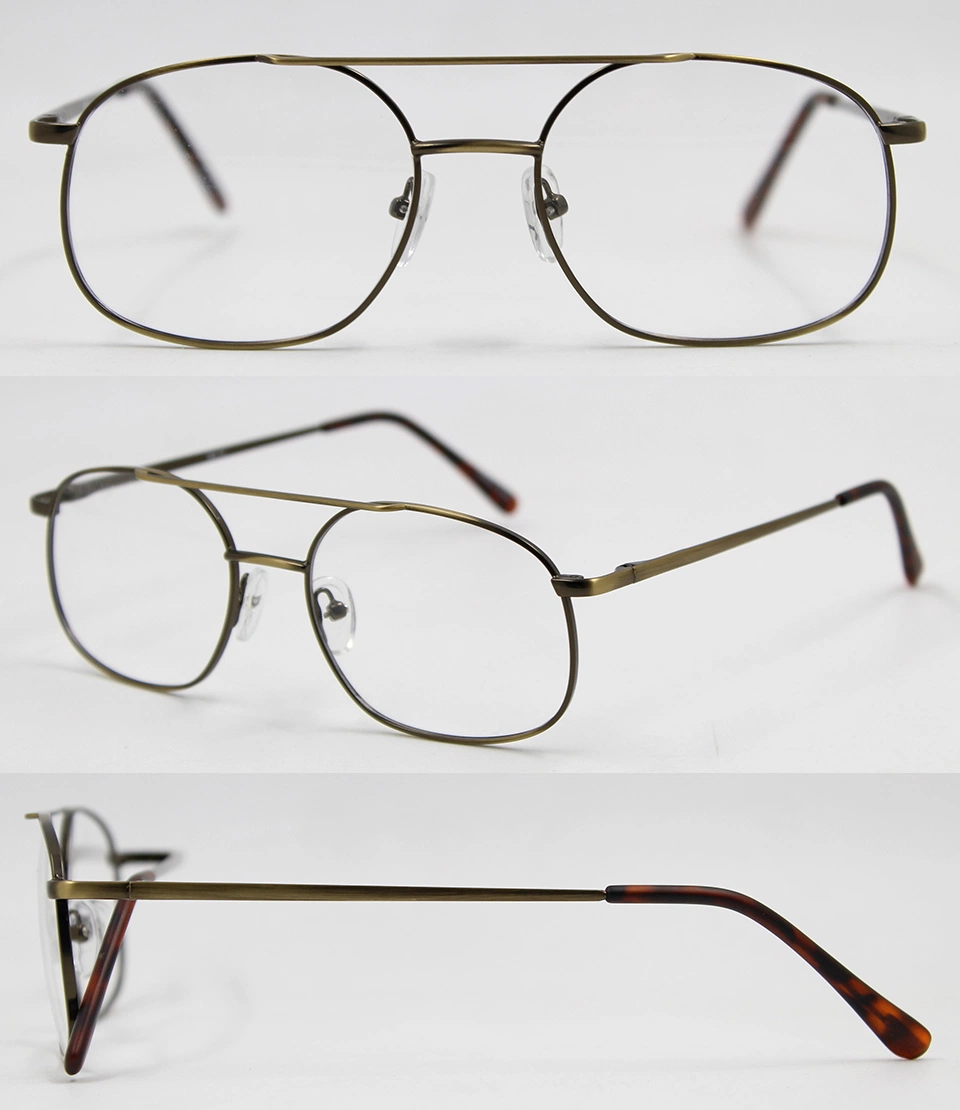 Wholesale/Supplier Custom Round Double Bridge Reading Eyewear Hot Sale Flexible Hinge Brand Metal Reading Glasses (WFM603047)