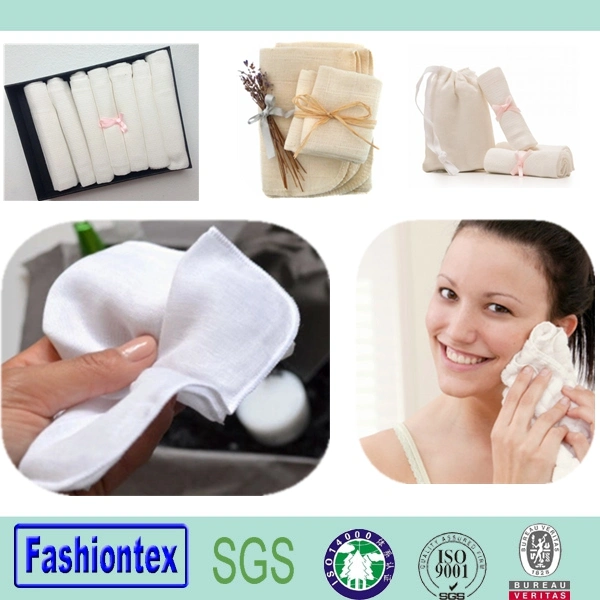 Gauze Muslin Square Face Towel Wash Cloth Cleansing Facial Cloth