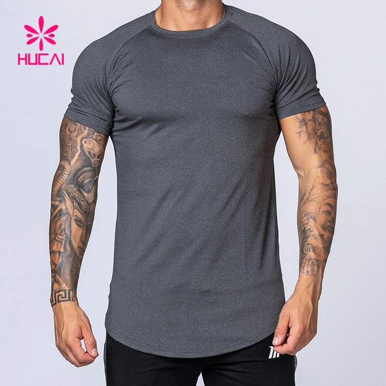 ODM Private Label Fashionable Hot Sale Tee Apparel Loose Standard Fit 100% Cotton Elastic Mens Casual Workout Custom Gym T Shirts