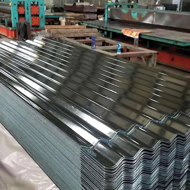 Fabricación en fábrica Z140 Z180 Plancha de acero galvanizado Corrugado recubierto de zinc Chapa de acero