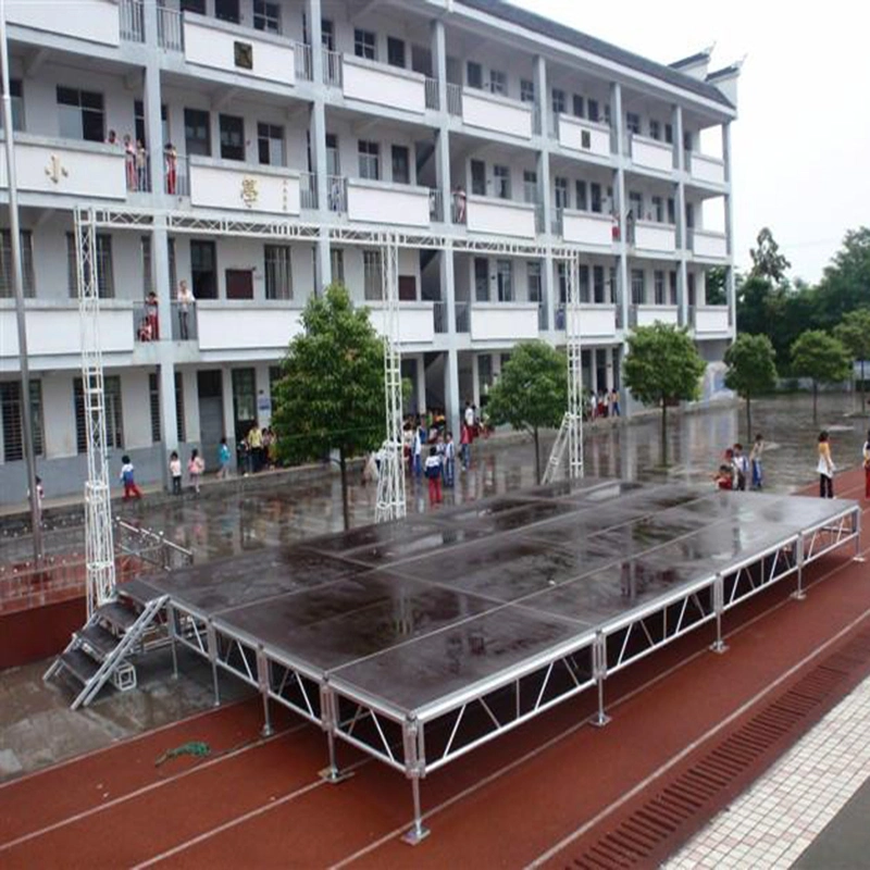 Adjustable Height Aluminum Mobile Modular Event Platform Stage