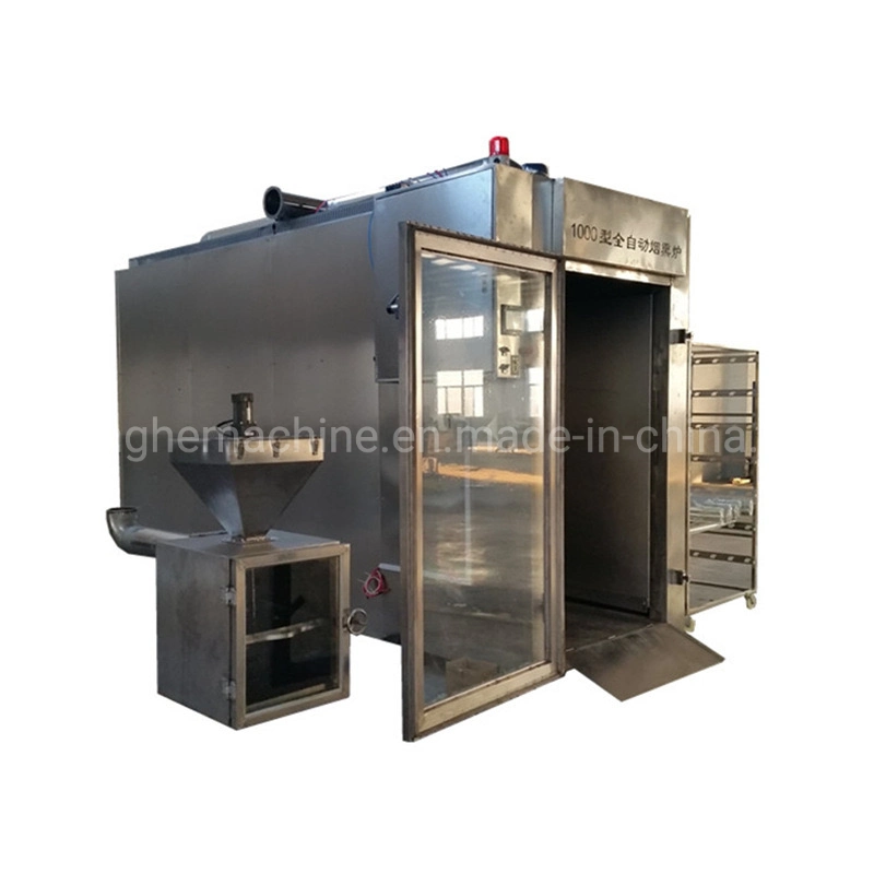 Mecánico y eléctrico Barbecue Trolley Smokehouses Smoked Chicken Smoker Machine Equipo