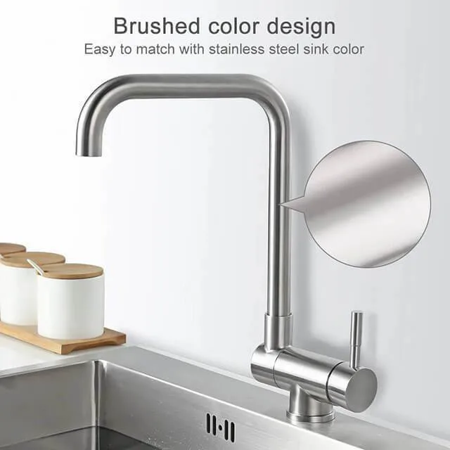 China Taps Factory Single Hole Basin Kitchen Tap Round Kitchen Mixer