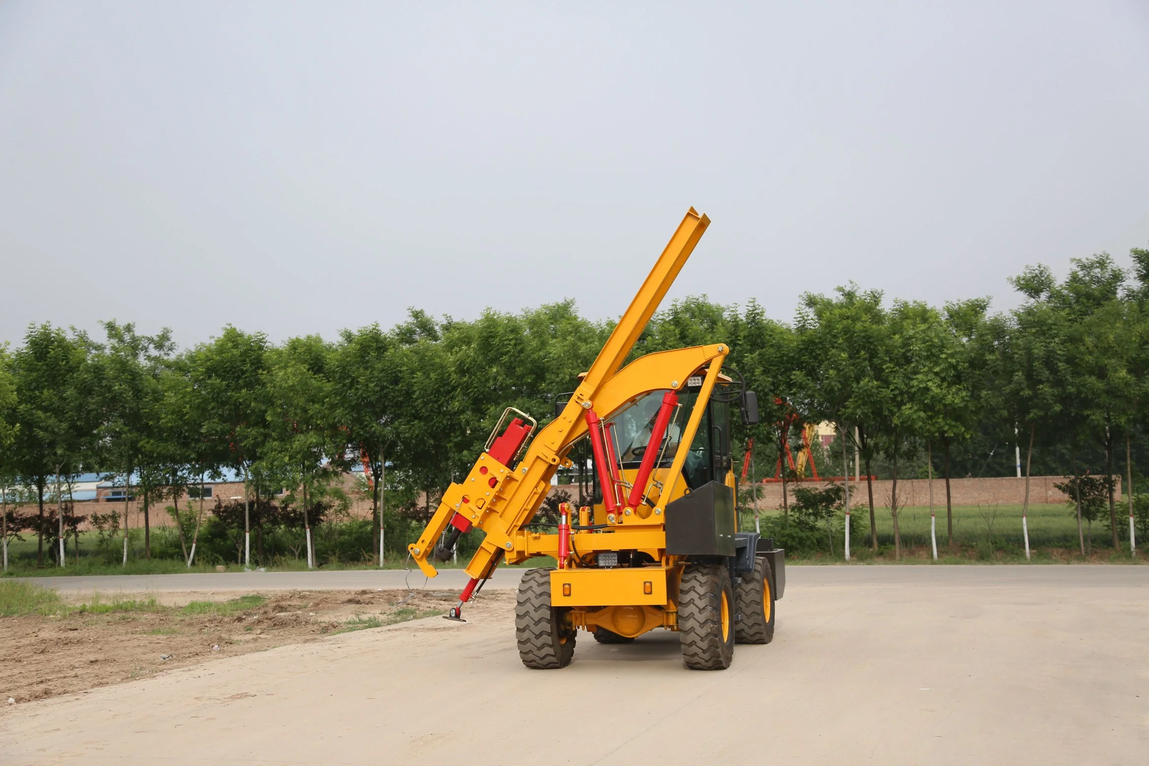 Auto-estrada SD fita corrimão de Driver de pilha com martelo hidráulico para a construção de estradas