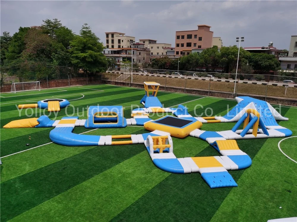 Inflatable Water Park Aqua Floating Park Inflatable Island for Sea and Lake
