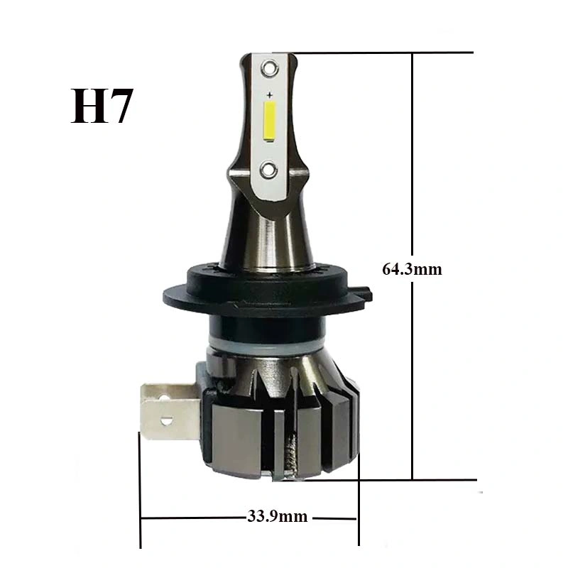 LED Headlight Bulb Mini Size H4 LED Bulb No Adapter Required 6000K Cool White Plug and Play Halogen Replacement