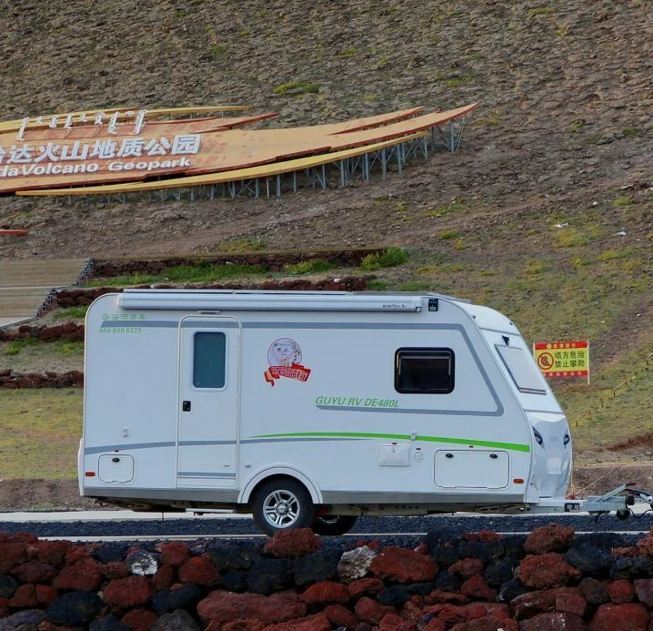 Trailers Motorhome RV Caravan Camper with Appliances Parts Accessories Bed, Window, Toliet