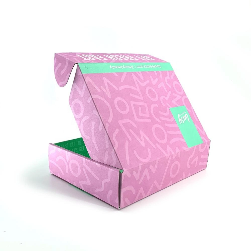 Diseño libre de caja de papel + bolsa de papel de plata de Arco Iris holográfico de lujo impreso personalizado Embalaje