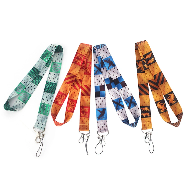 Basic Customization Factory Price Braided Polyester Webbed Name Card Mobile Phone Lanyard