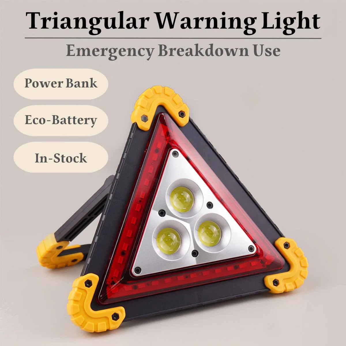 Car Emergency Light Warning Light Working Lamp Flashlight Photoscope Battery COB LED