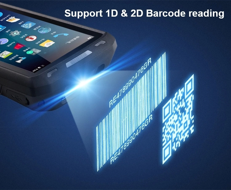 Dispositivo de bolsillo PDA Escáner de códigos de barras Android con NFC Reader