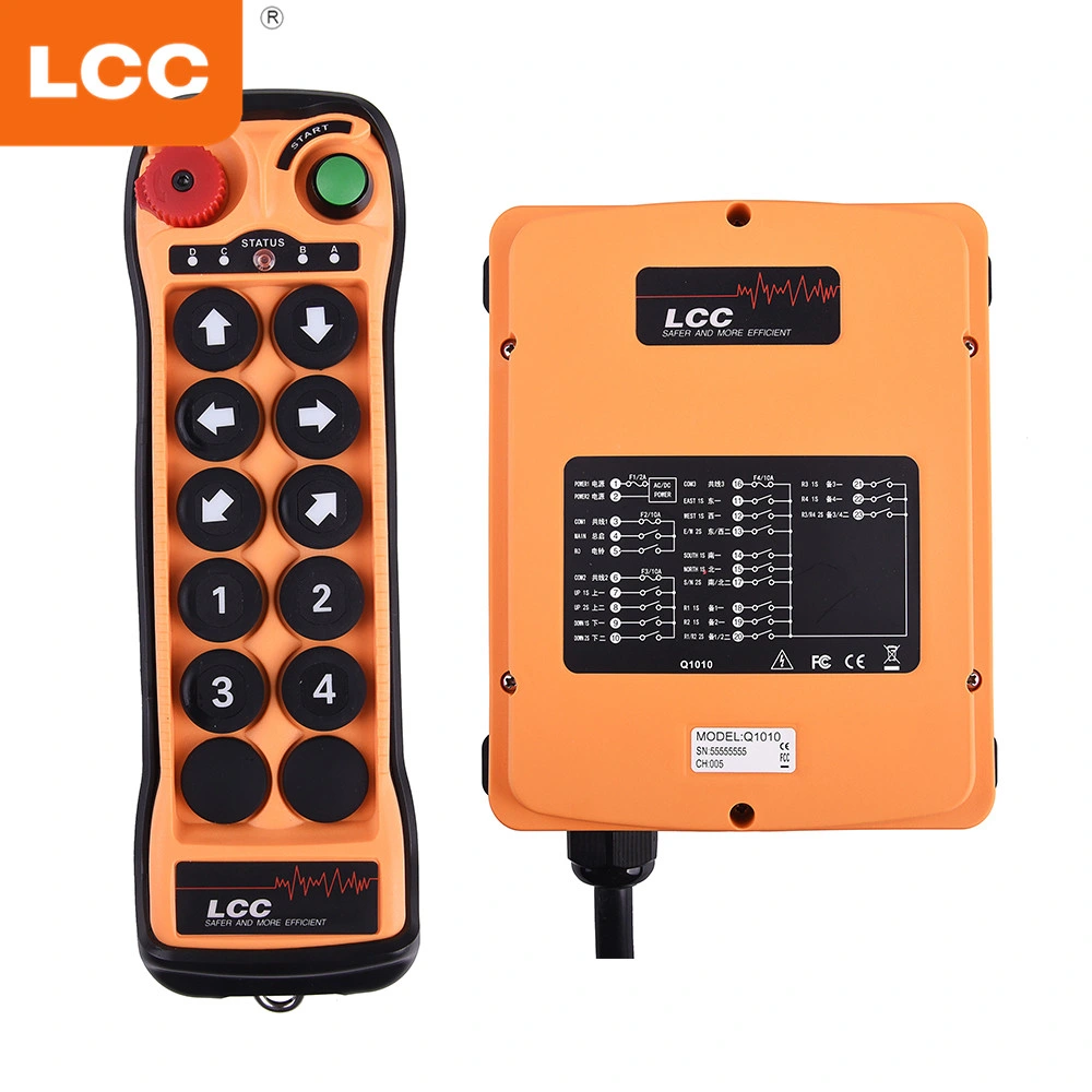 Q1010 10 Key Double Speed Industrial Wireless Remote Control for Forklift