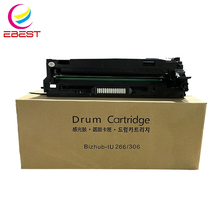 Ebest compatible con Konica Minolta Iu-266 Iu266 cartucho de tambor bizhub 266 306 Unidad de tambor de impresora de copiadora Aurora Ad268 308