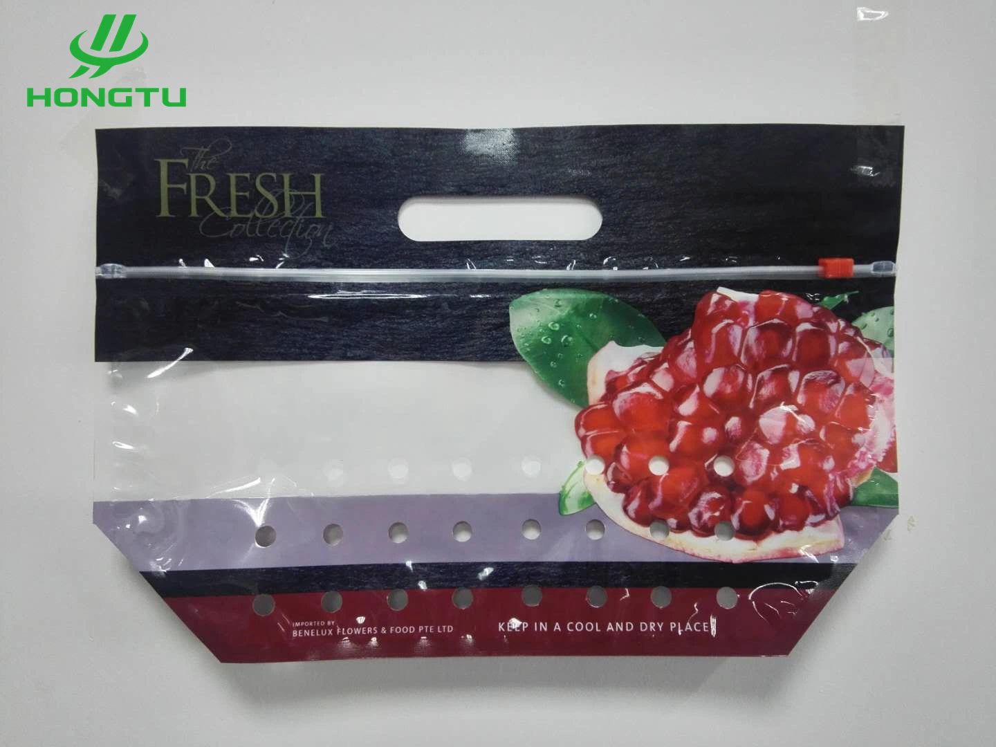 Wholesale/Supplier Food Grade Safe Plastic Zipper Grape Plastic Packing Material Fruit Bag