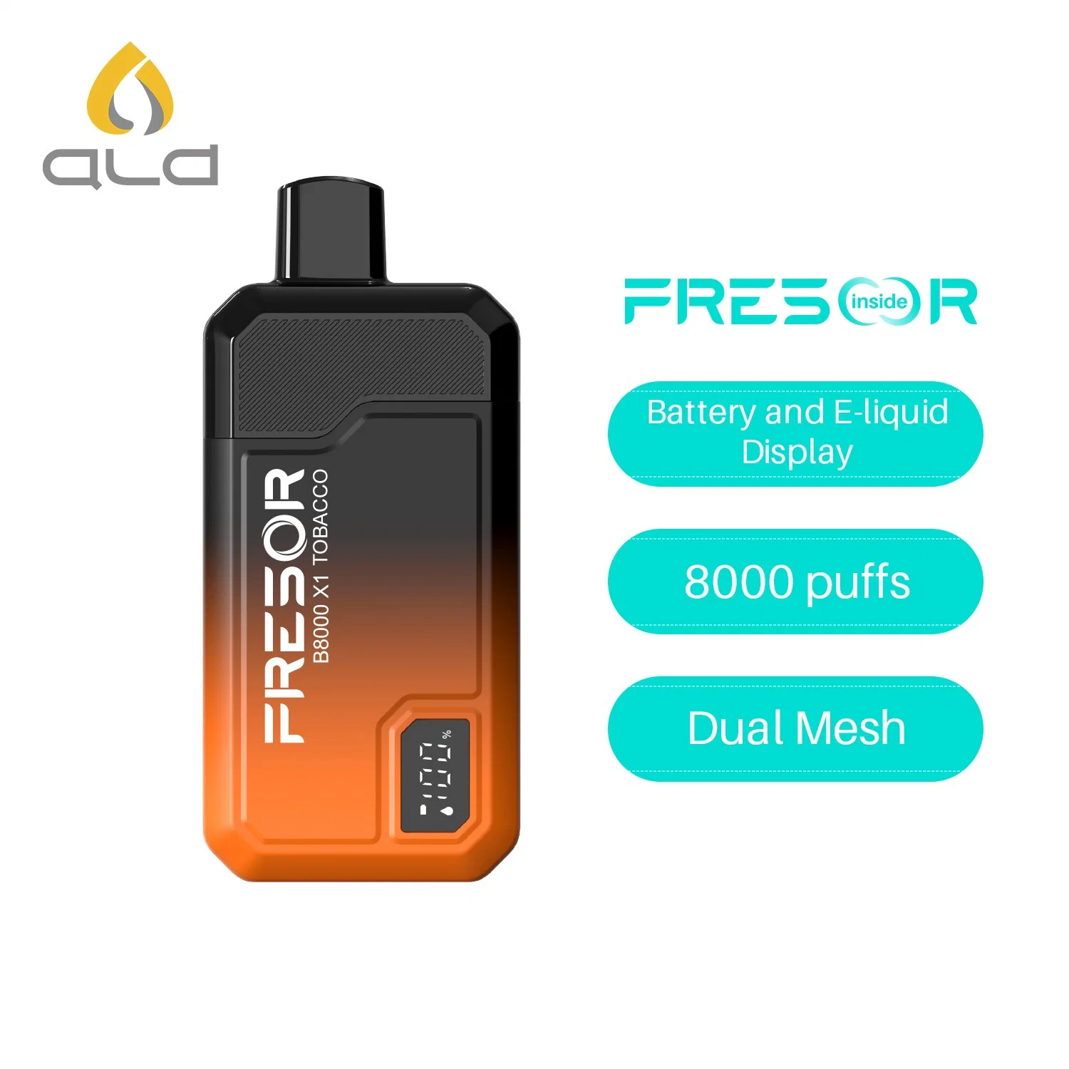 Fresor B8000 Caja de vapor grande VAPE desechable en forma de caja con durante El sabor de la malla nunca se desvanece