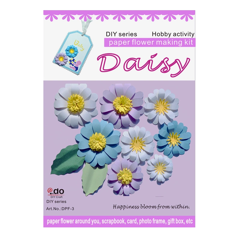 3D Decoration Paper Flower DIY Handmade Craft Material Kit of Daisy