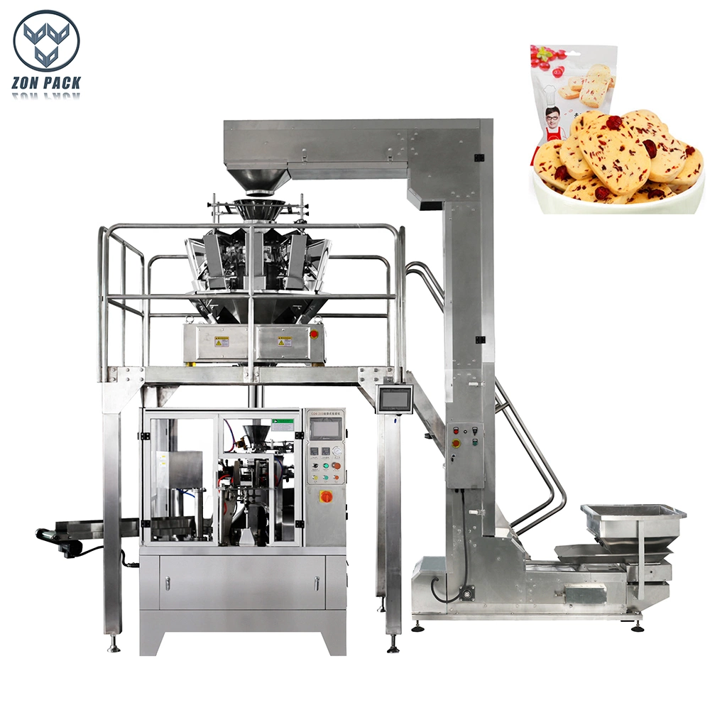 Multifunction Potato Chips Packaging Zipper Stand up Food Pouch Packing Sealing Machine