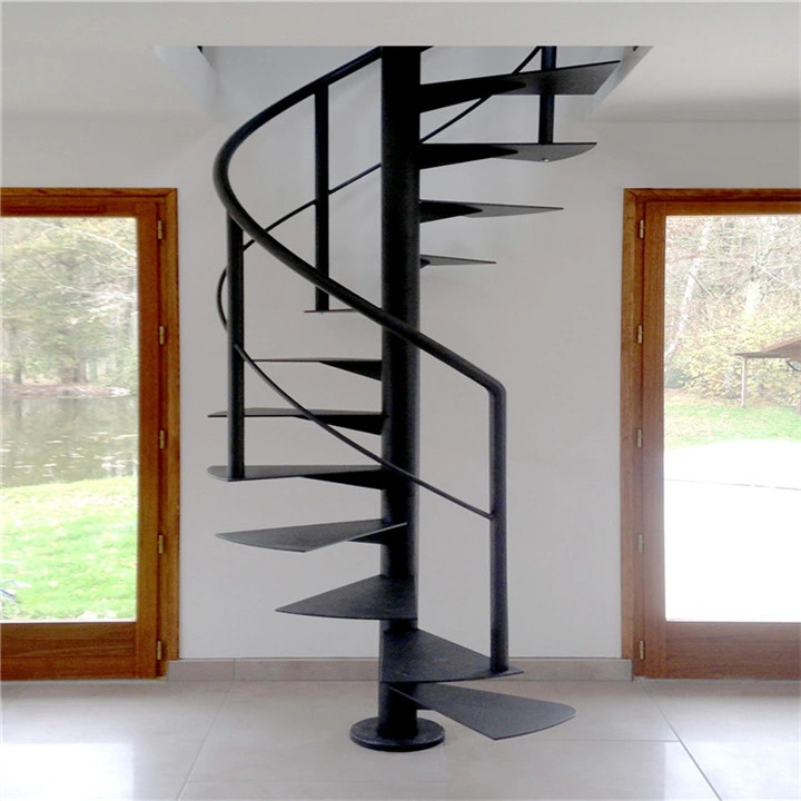 Rendimiento de alta calidad/alto costo para interiores prefabricados de acero metal decorativo escalera de caracol