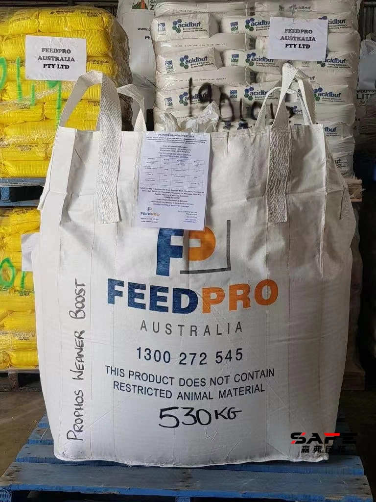 FIBC Bag 1000kg Constructores de altas prestaciones con mangos resistentes Big Bag Mallas industriales usadas Bolsas Jumbo