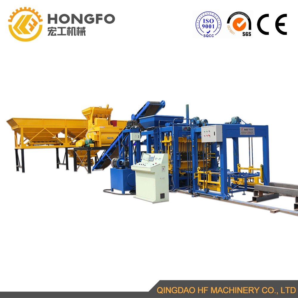 Qt5-15 Hydraulic Cement Building Hollow Paving Paver Widely Used Hydraulic Automatic Concrete Brick Block Making Machine in Construction Machinery