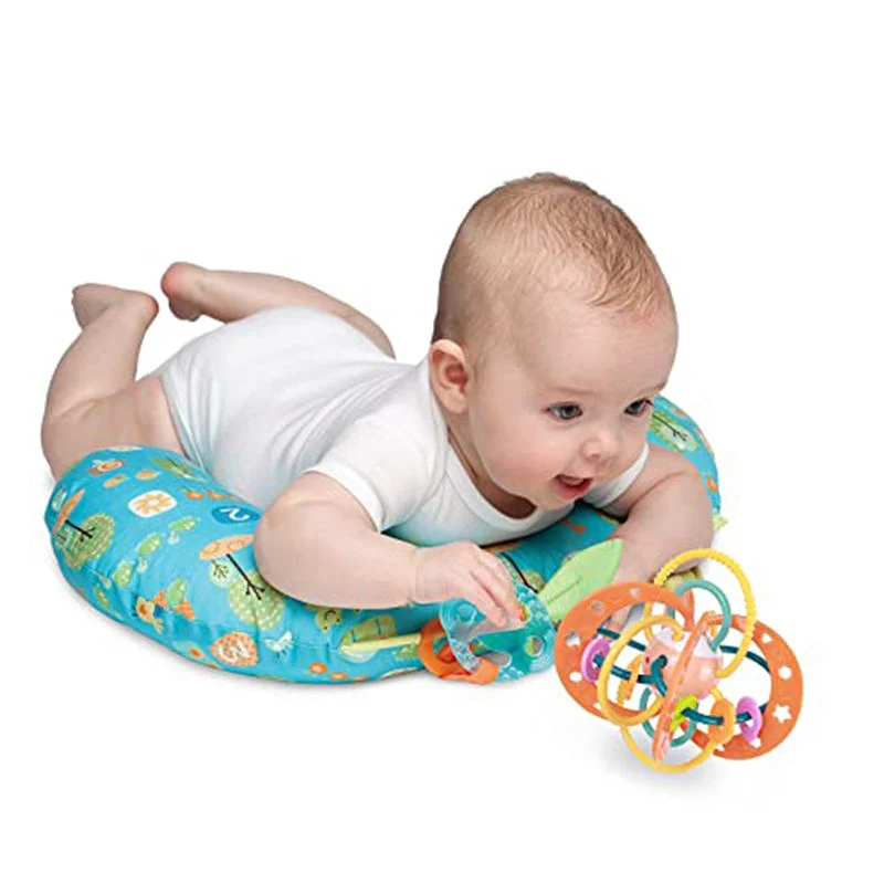 Sonajeros Bebe BPA frei Baby sensory Beißspielzeug Rassel Sensory Beißring Greifaktivität Spielzeug 0-6 Monate