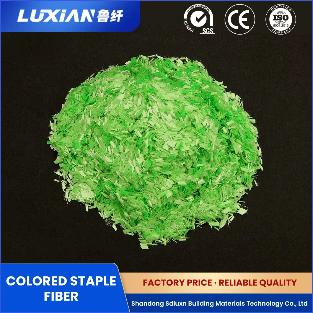 Sdluxn Gewöhnliche Feste Staple Faser Probe Verfügbar Farbe Regeneriert Polyester Fiber China Anti-Distortion Farbe Recyceltes Polyester Stapelfaser Lieferanten