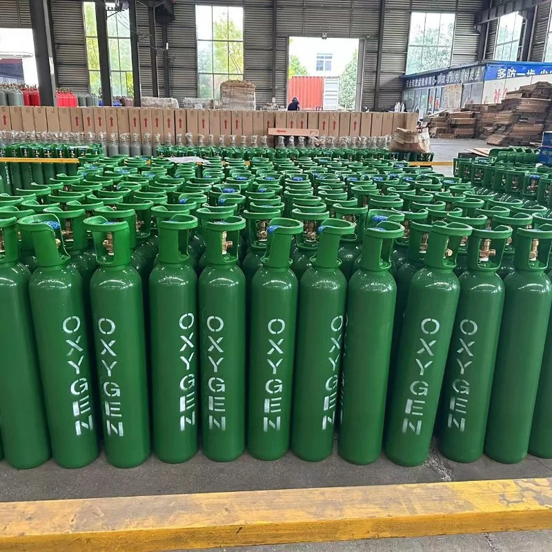 40 Liter 99.5% Purity 150bar Medical Oxygen Gas Cylinder Oxygen Tank