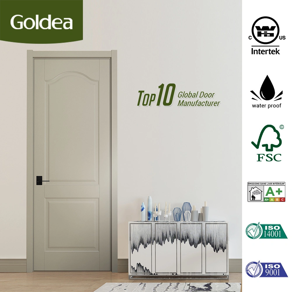 Madera maciza de madera contrachapada de PVC INTERIOR Puerta de madera Interior Design