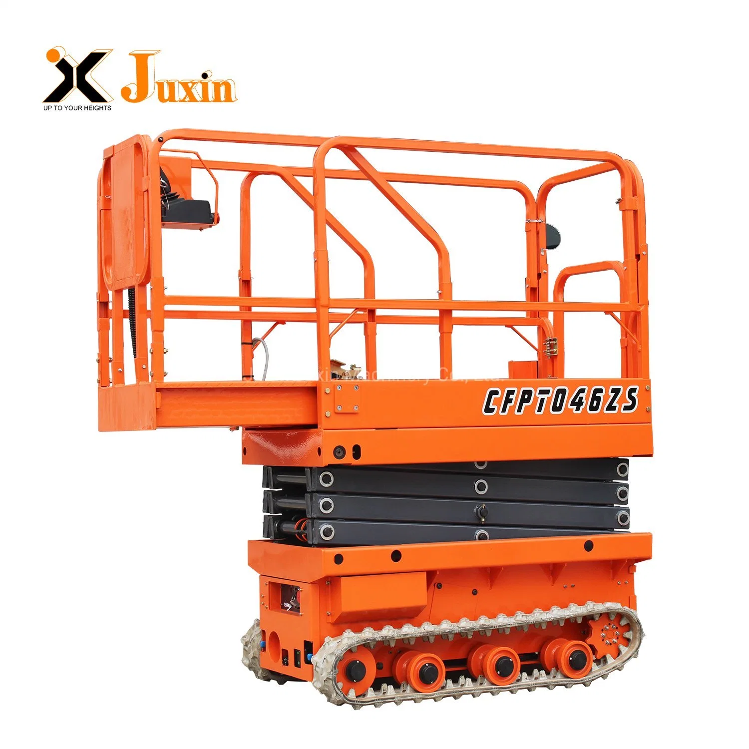 Mini Tracked Crawler Electric Self Propelled Scissor Lift for Grass Greenhouse Construction Mountain Tough Road