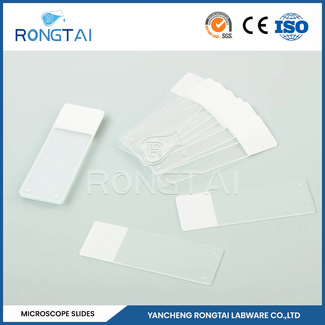 Rongtai Clear Microscope Slide Manufacturers Pathology Glass Slides Китай 7101 7102 7105 7107 7109 микроскоп, пластмасса