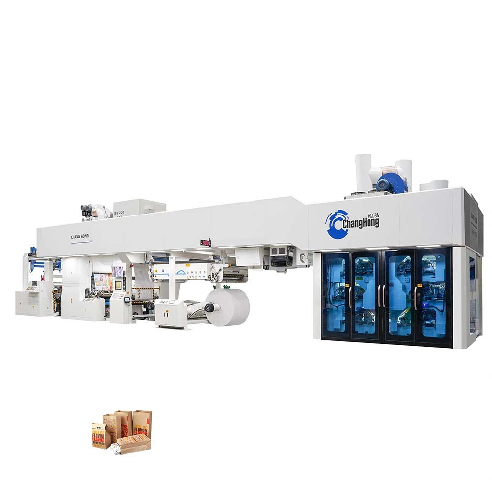 Central Drum Gearless Paper Bag Peper Cup Flexographic/Flexo Printing Machine Supplier