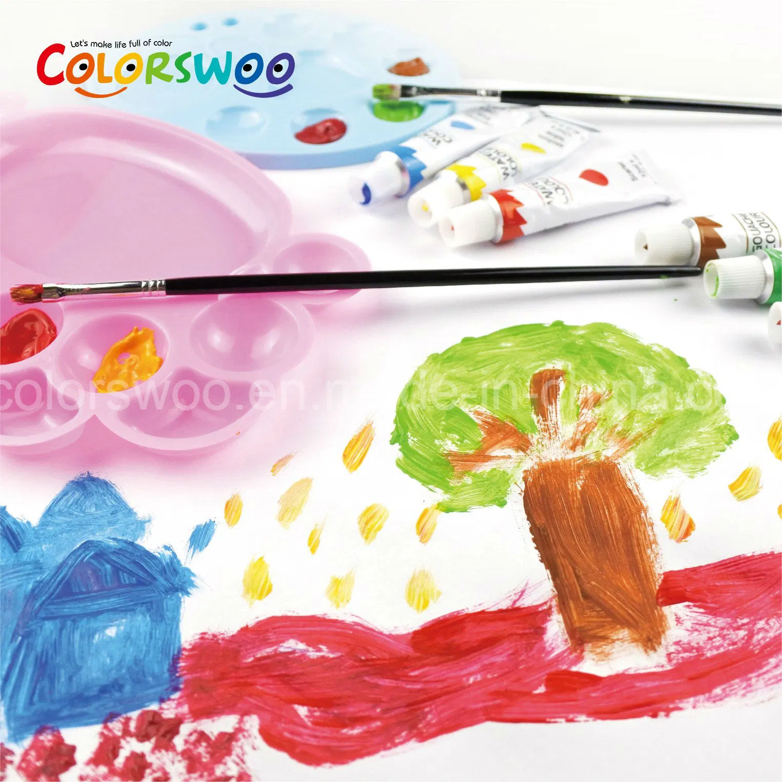 Acrylic Color Painting, Art Set, Quality Non Toxic Rich Pigments Colours Great for Kids Adults