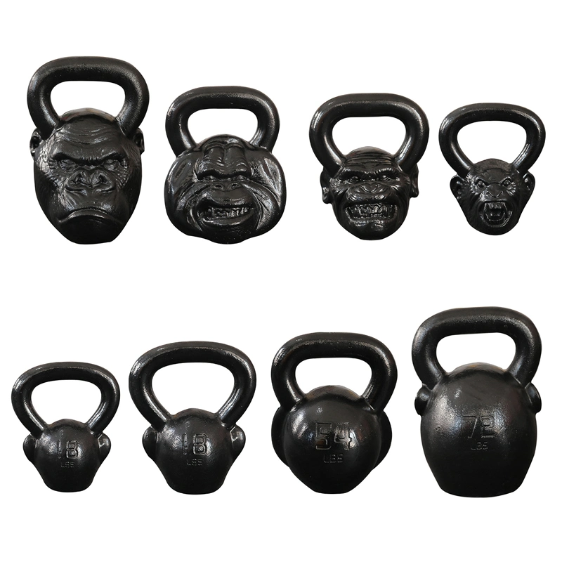 Certificated Black Kettlebell Commercial Handle Outdoor 18lb Kettlebell Stand Indoor Kettlebells for Sale