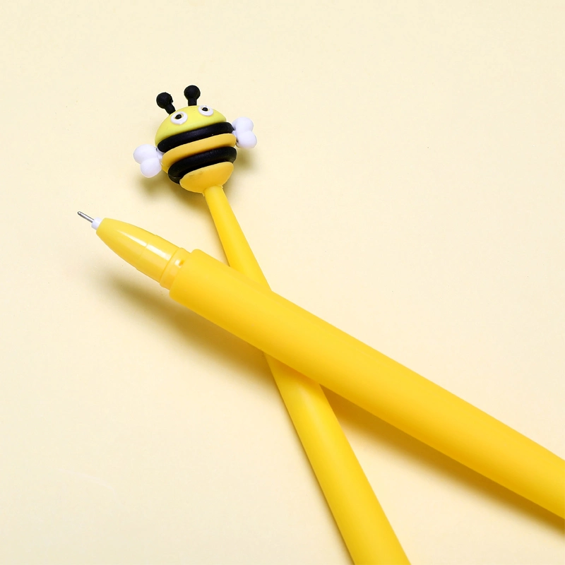 Stationery Silicone Bee Shaped Cute Kawaii Ball Pen Office Supplies