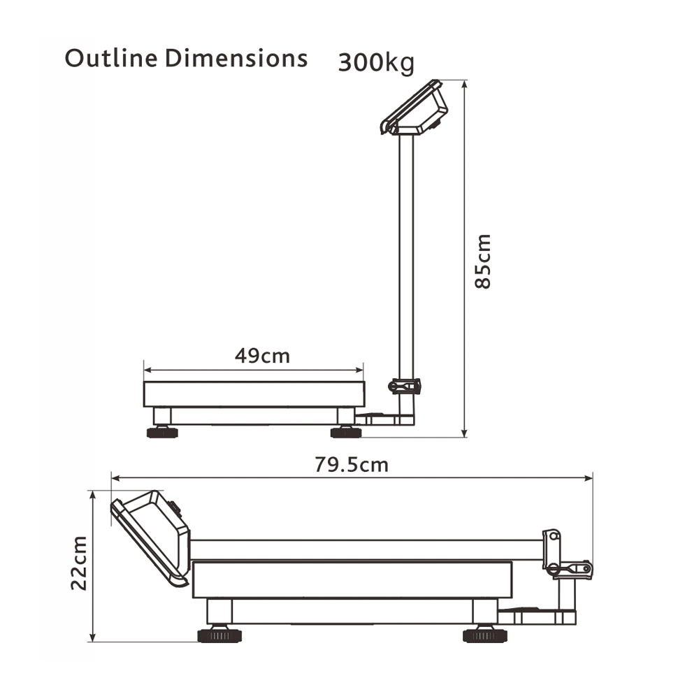 Balance de table étanche pour balance de table numérique 100 kg électronique Balance