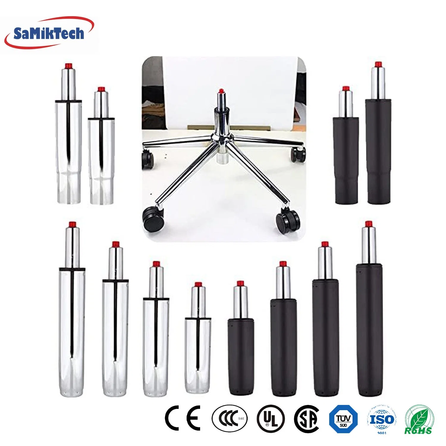 Height Adjustment Locking Gas Spring for Garden Chair Office Chair Gas Spring Furniture Sell