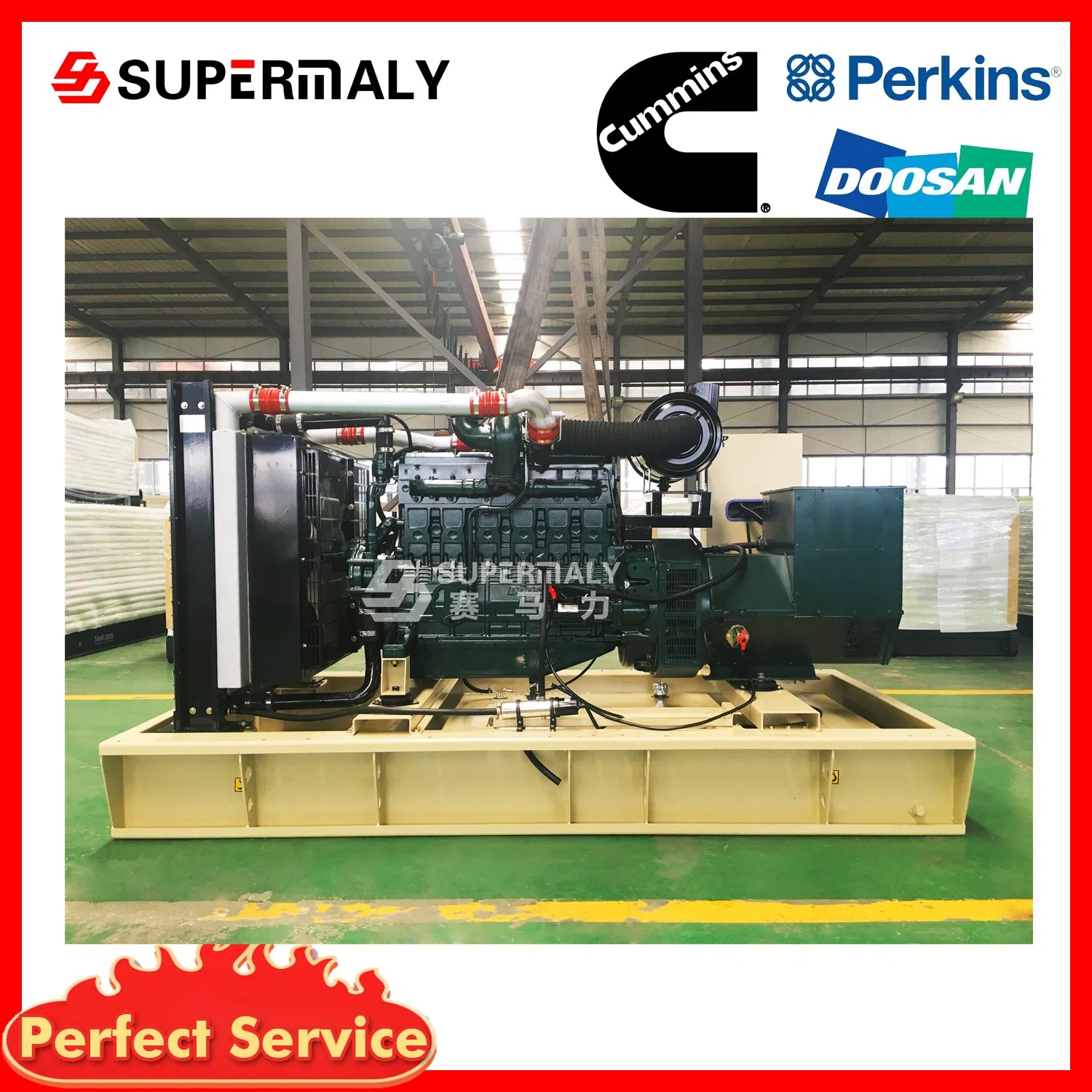 CE Approved 1MW Diesel/Natural Gas Generator for Power Plant with Perkins Engine