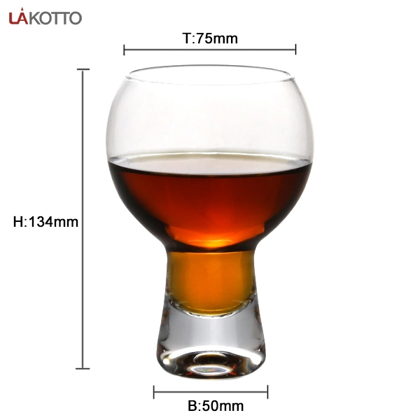 2022 Hot Sell 380ml Handmade Torch Shape Glass Cup/Beer Glass with Customized Design