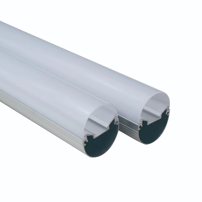 Oval T8 LED Tube Light Housing with PC Diffuser and Aluminum Heatsink