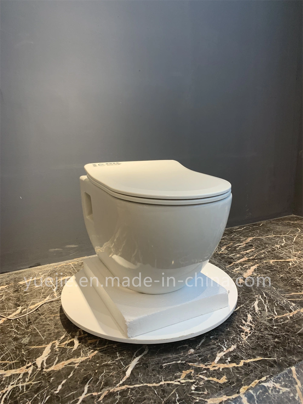 Wholesale/Supplier Sanitary Ware European Bathroom Ceramic P-Trap Washdown Rimless Wall Hung Toilet