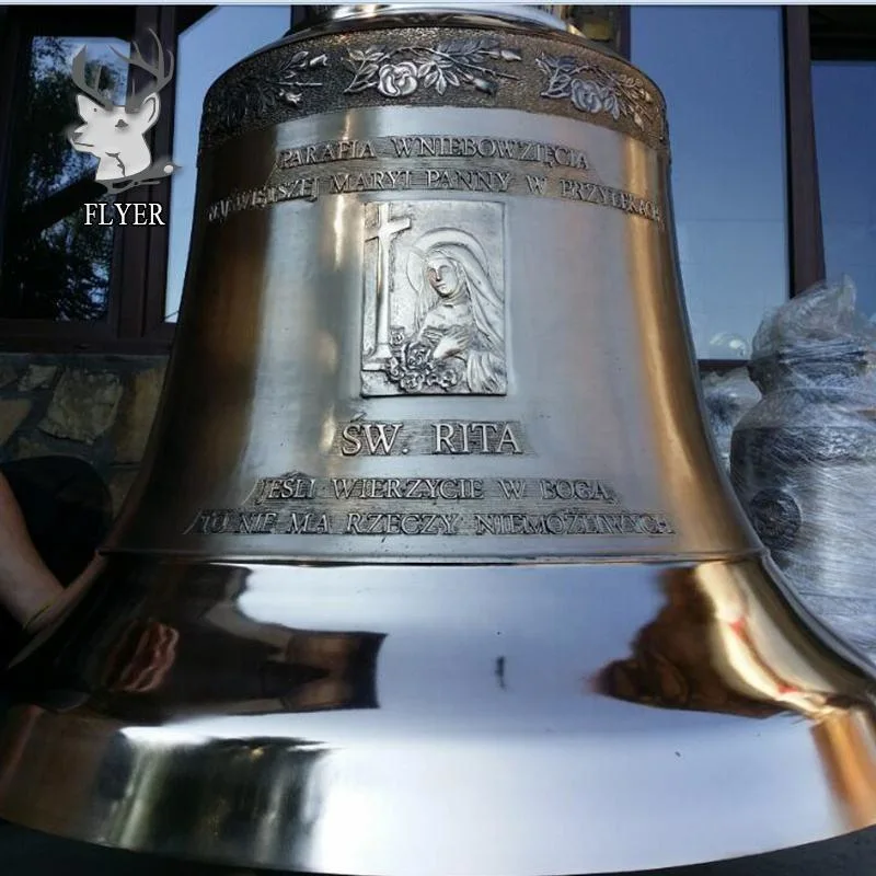 Decoração personalizada Exterior Metal Grande bronze Igreja Bell para Venda