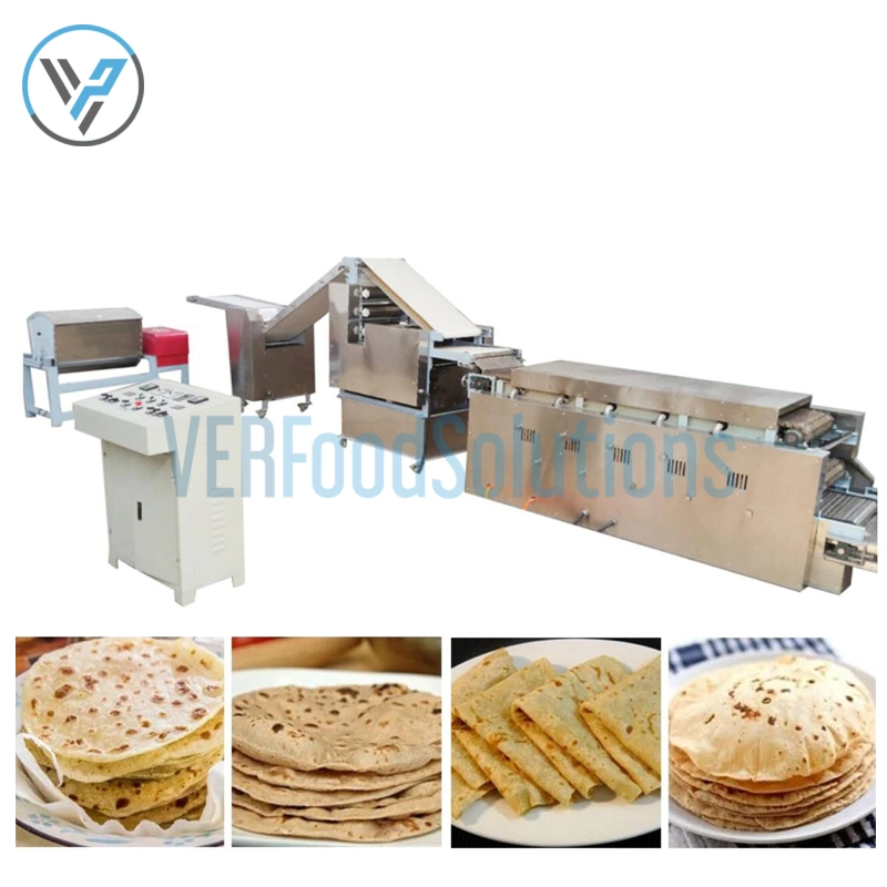 Machine à pain Chapati automatique de tortilla à tension personnalisée Pita Pizza Roti Pour la boulangerie