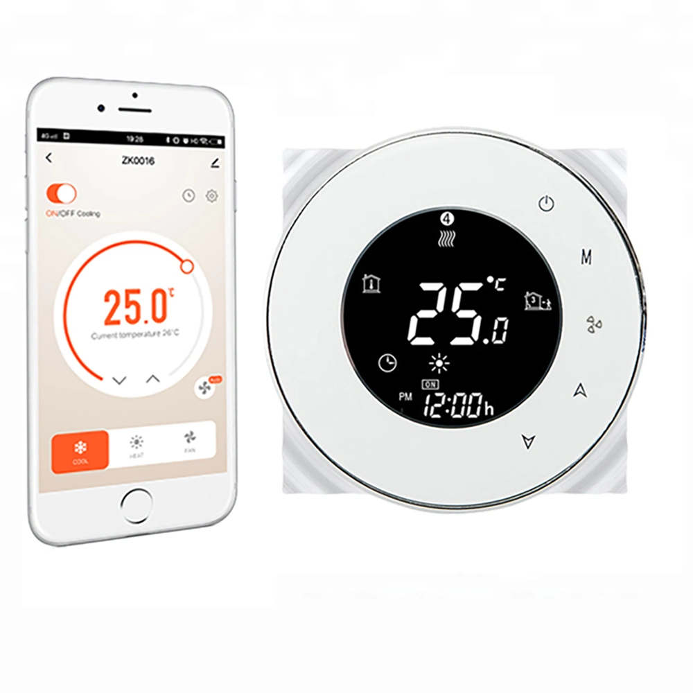 Drei-Gang-Fan-Spule Alexa Google Assist Tuya Smart Life Thermostat