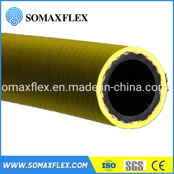 Smooth Yellow Cover High Pressure Rubber Air Hose Industrial Hose 20bar