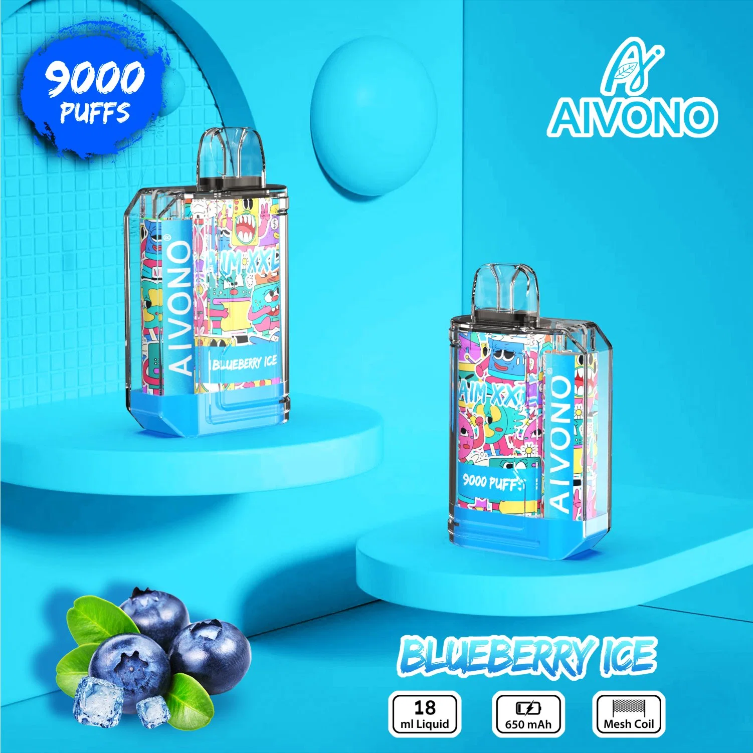 Aivono Aim XXL Hot Wholesale/Supplier Disposable/Chargeable Vape 9000 Puffs 0% 2% 3% 5%