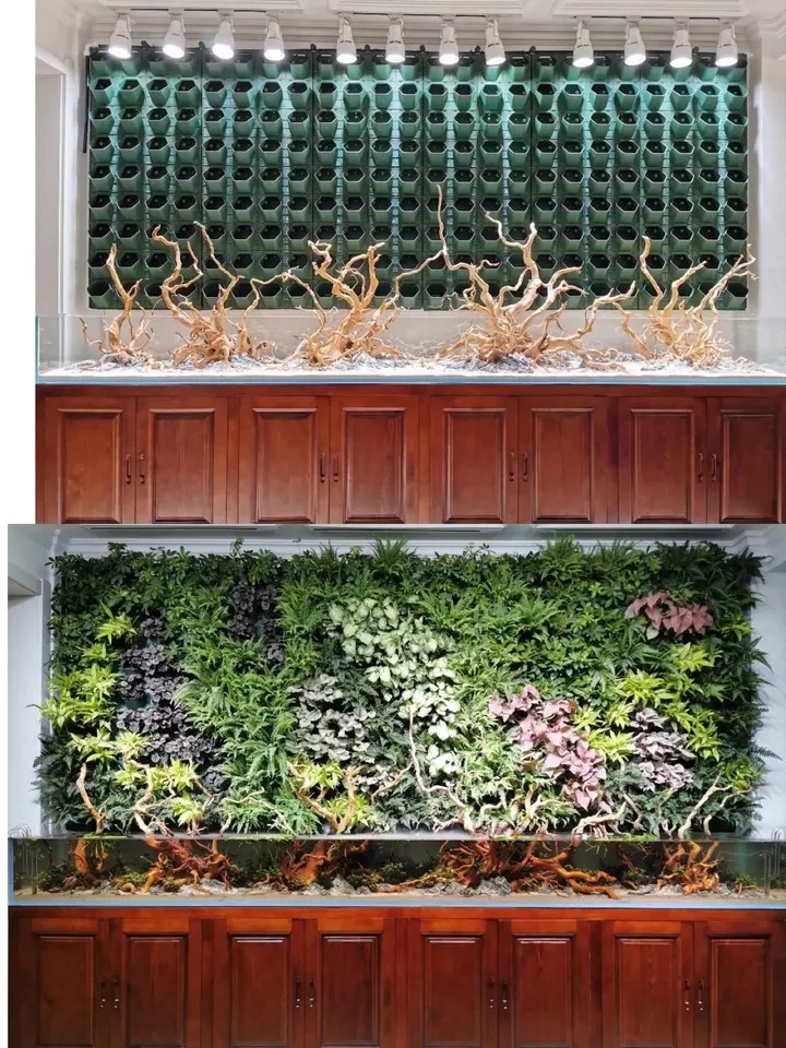 Garten Im Freien Automatische Bewässerung Green Wall Pot Hängend Green Kunststoff Blumentopf