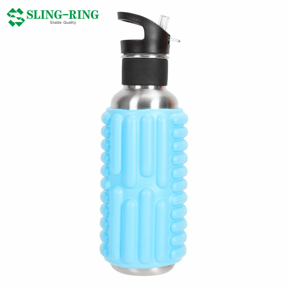 Multifunktions-Sport-Wasserflasche EVA Foam Roller Kamera Wasserflasche