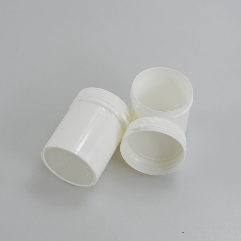 80g Tear Pull Cap Bottle Chewing Gum Plastic Bottle PP Straight Round Bottle