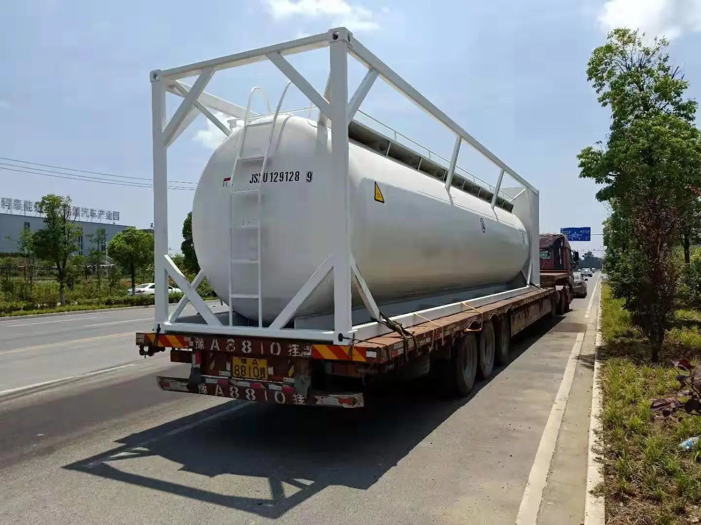 40FT 50cbm ISO Powder Tank Container Power Tanker Bulk Cement Container Tank