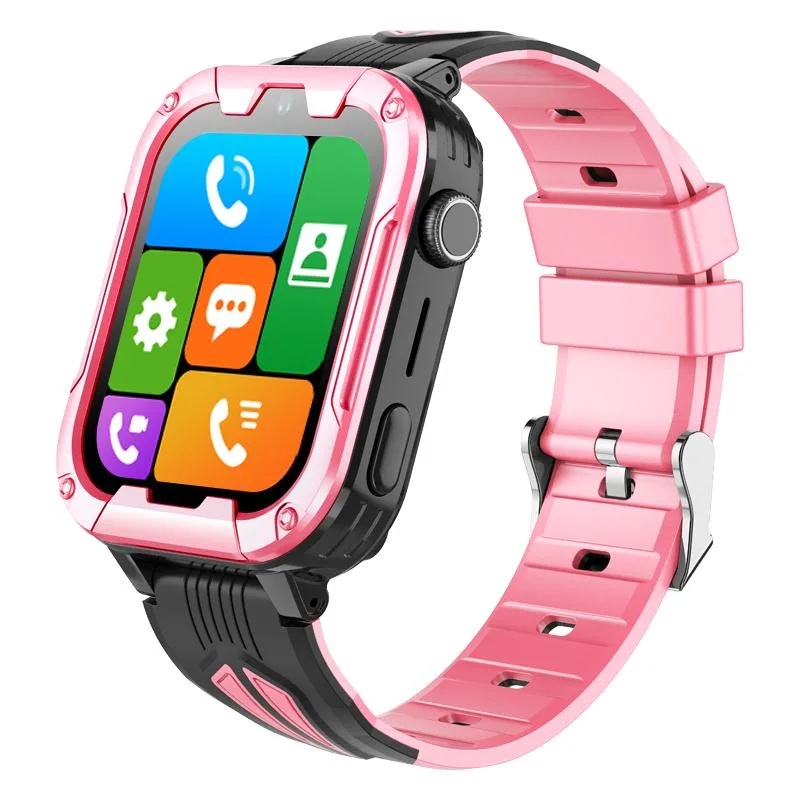 Nouveau design Apple style résistant à l'eau 4G appel vidéo Montre téléphone GPS pour enfants pour éviter les enlèvements D49U.